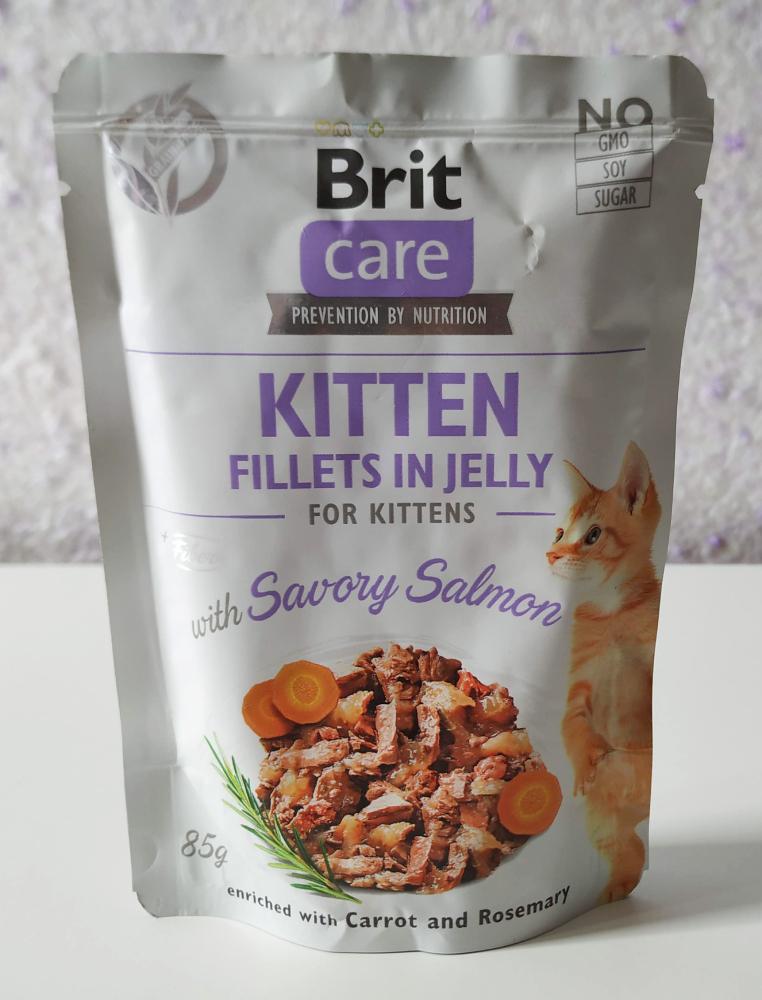 Brit Care Cat Fillets In Jelly лосось с курицей для котят