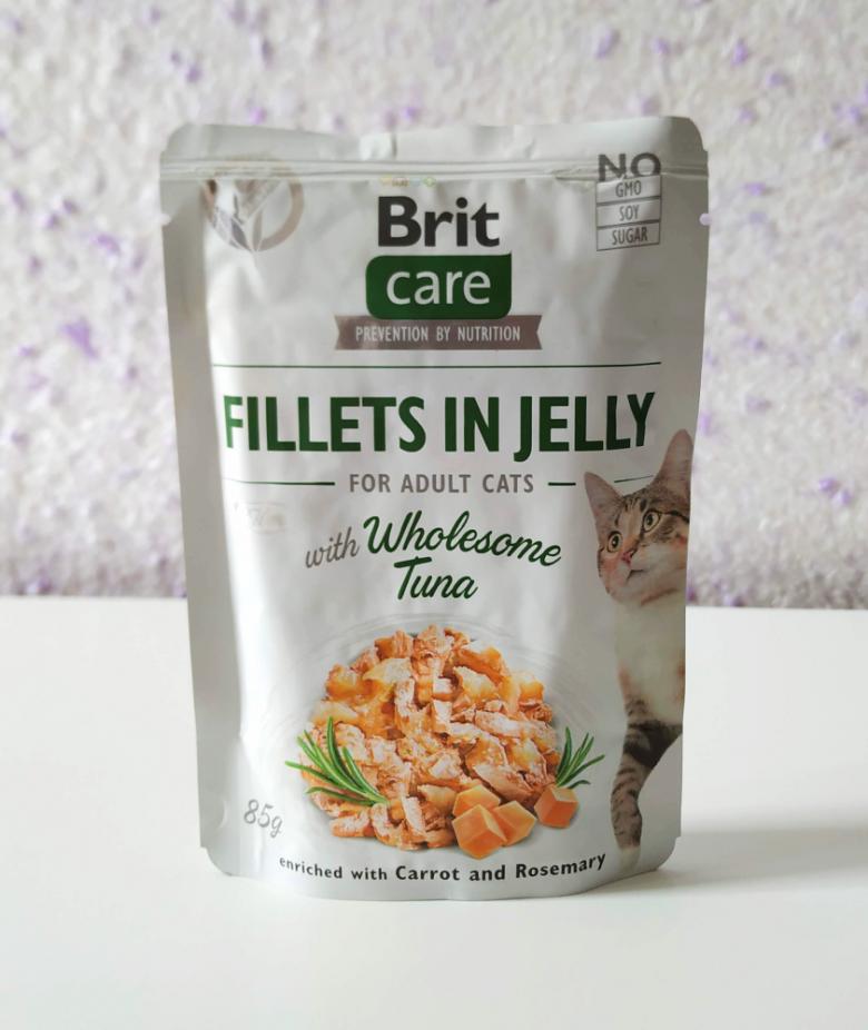 Brit Care Cat Fillets In Jelly тунец с курицей для взрослых кошек