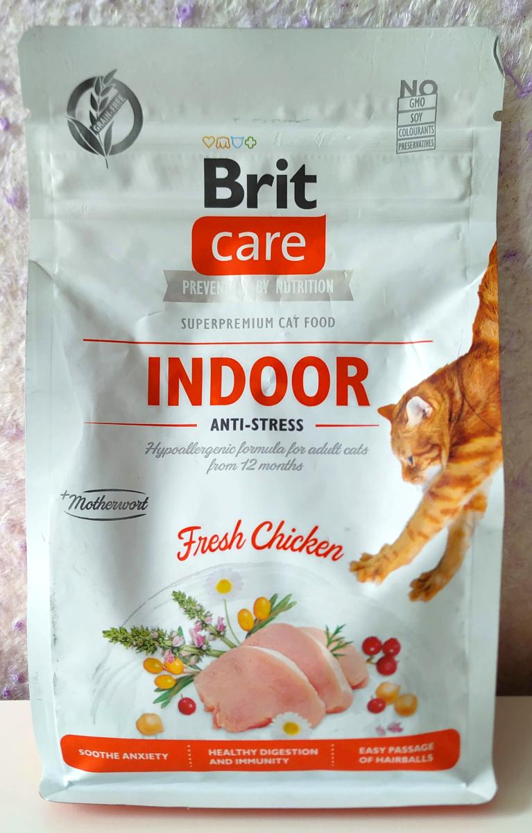 Brit Care Cat Grain Free Indoor Anti-Stress сухой корм для кошек