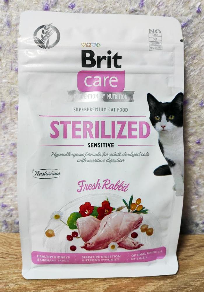 Brit Care Grain Free Sterilized Sensitive Fresh Rabbit 400 грамм