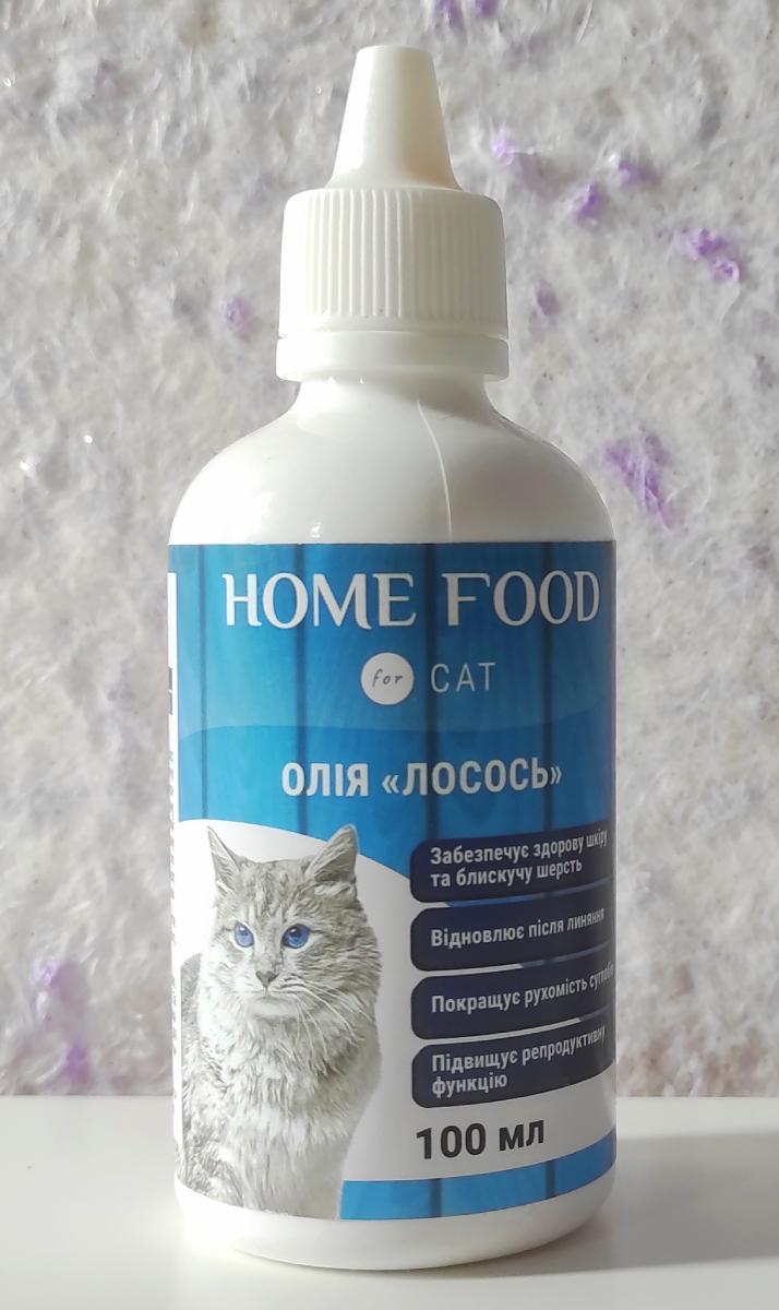 Home Food масло лосося для кошек 100 мл