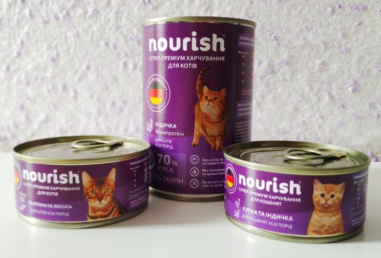 Консервы для кошек Nourish (Нориш) отзывы