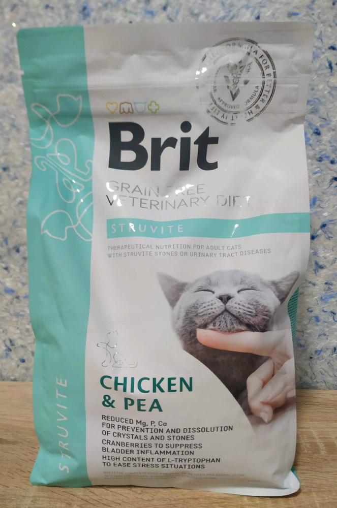 Лечебный корм для кошек Brit Veterinary Diet Cat Struvite 2 кг