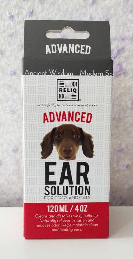 Лосьон RELIQ Ear Solution по уходу за ушами собак и котов 120 мл