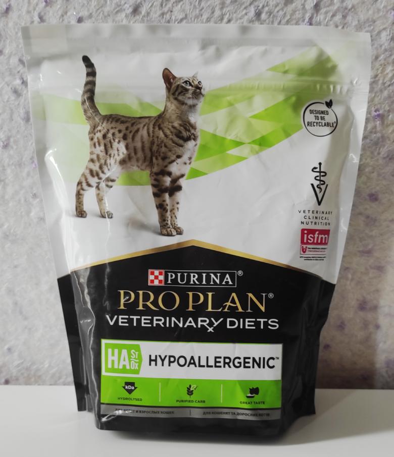 Обновленный дизайн упаковки лечебного корма Purina Pro Plan Veterinary Diets Hypoallergenic Cat