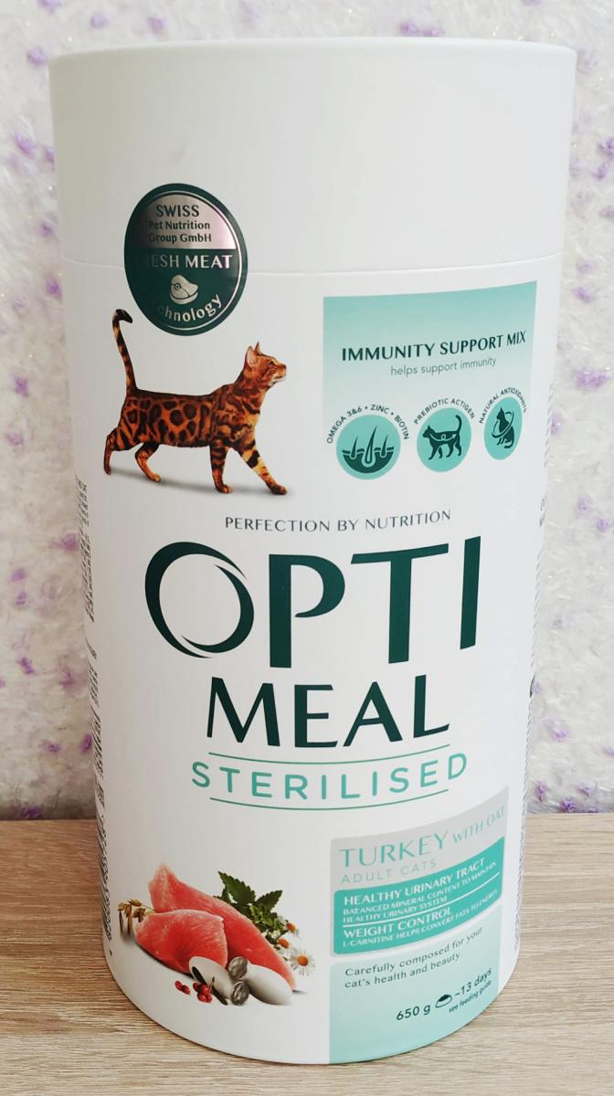 Optimeal Cat Adult Sterilised Turkey 650 gram