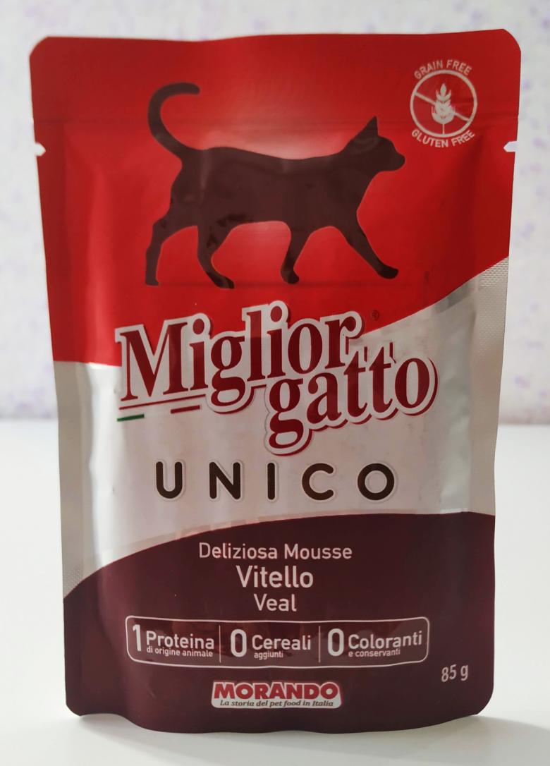 Паштет Migliorgatto Unico со вкусом телятины