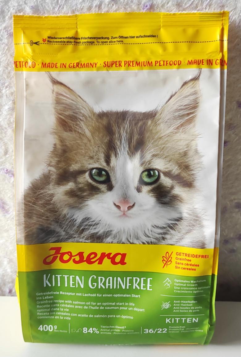 Сухой корм JOSERA Kitten Grainfree для котят 400 грамм
