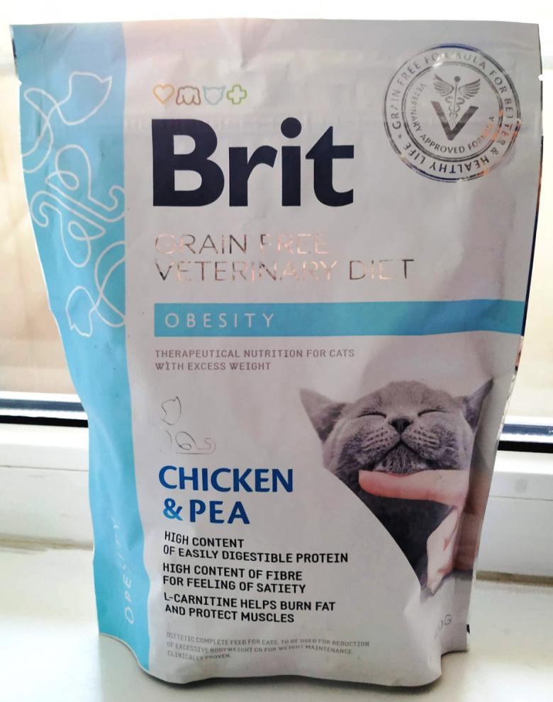 Сухой лечебный корм для кошек Brit Veterinary Diet VD Obesity Cat