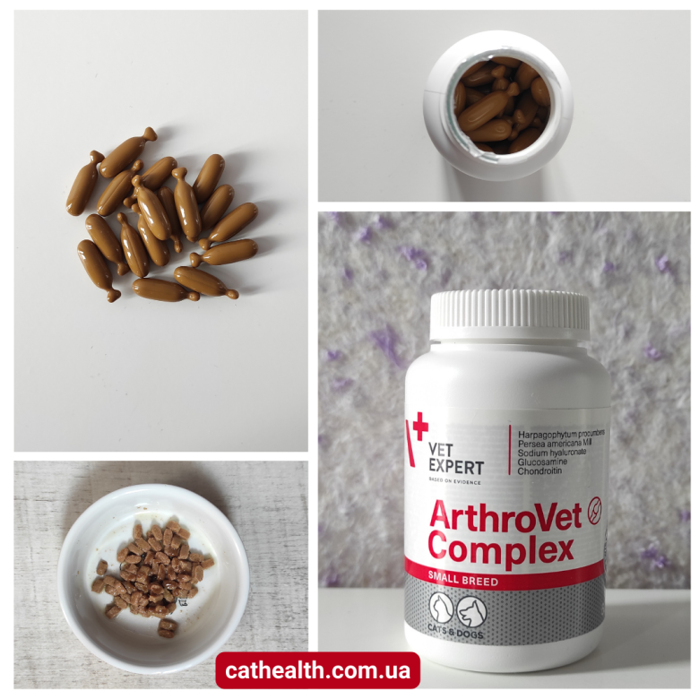 VetExpert ArthroVet HA Complex Small breed and cats капсули 60 шт