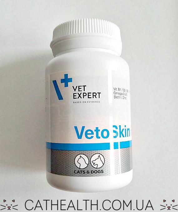VetExpert VetoSkin пищевая добавка для кошек и собак с дерматологическими нарушениями