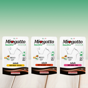 Відгуки на беззернові паштети Miogatto Sensitive Monoprotein: курка, індичка, прошуто