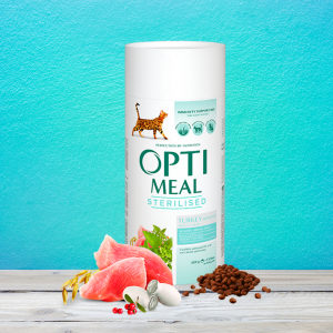 Відгуки: Сухий корм Оптиміл для стерилізованих кішок Optimeal Cat Adult Sterilised Turkey зі смаком індички