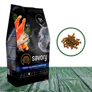 Відгуки: Сухий корм Savory Fresh Salmon & White Fish для довгошерстих котів. Оцінюємо бельгійську новинку